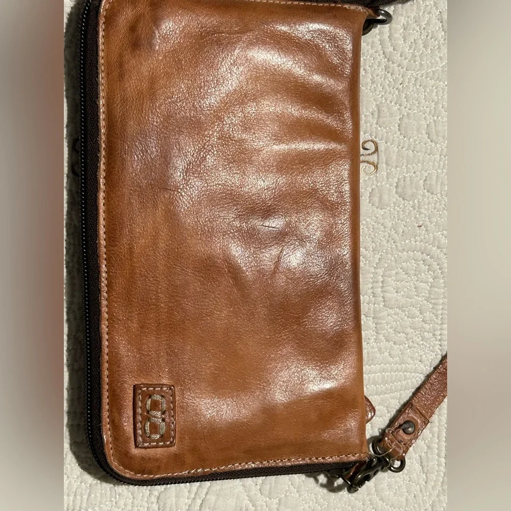 Tan Leather Women's Bag With Strap — Classic Tan